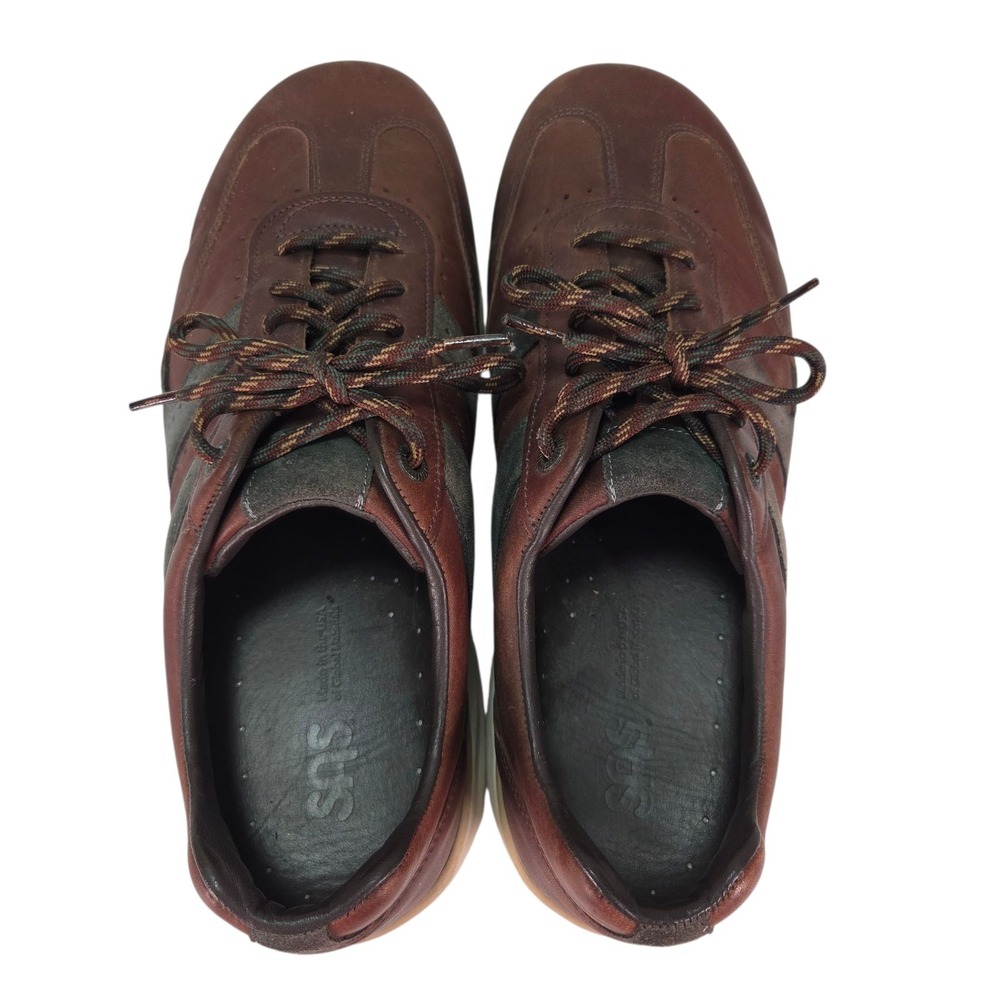 SAS CAMINO BRIAR SIZE‎ 11.5 W Men's Tennis Shoes Leather Lace Up Brown Sneakers - Picture 9 of 16